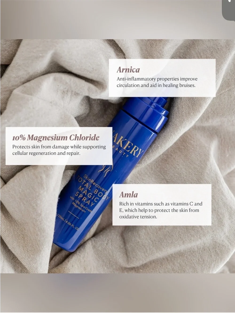 Nakery Beauty Total Body Magic Spray skin recovery - new in seal.
